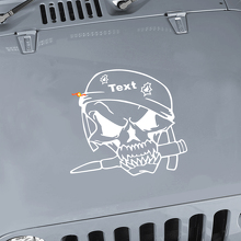 Military Soldier Skull Hood Vinyl Decal For Jeep Wrangler TJ LJ JK_2