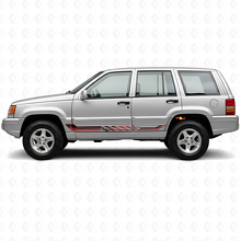 Checkered Flag Side Stripes Vinyl Decal for Jeep Grand Cherokee 1993-1998_3