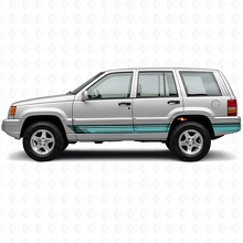 Vintage Straight Stripes Side Vinyl Decal for Jeep Grand Cherokee 1993-1998_2