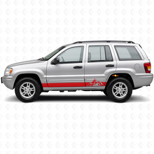 Mountains Style Stripes Side Vinyl Decal for Jeep Grand Cherokee 1999-2004_3