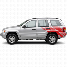 Mud Splash Graphic Rear Side Vinyl Decal for Jeep Grand Cherokee 1999-2004_3