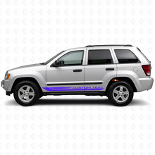 Checkered Curved Side Stripes Vinyl Decal for Jeep Grand Cherokee 2005-2010_2