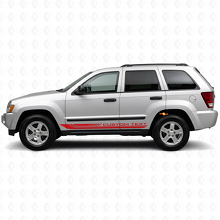 Checkered Curved Side Stripes Vinyl Decal for Jeep Grand Cherokee 2005-2010_3
