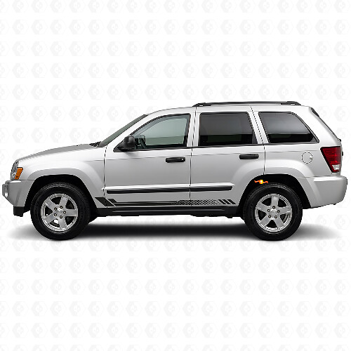 Honeycomb Stripes Side Vinyl Decal for Jeep Grand Cherokee 2005-2010