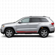 Checkered Curved Side Stripes Vinyl Decal for Jeep Grand Cherokee 2011-2021_3
