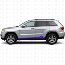 Mountains Thin Stripes Side Vinyl Decal for Jeep Grand Cherokee 2011-2021_2