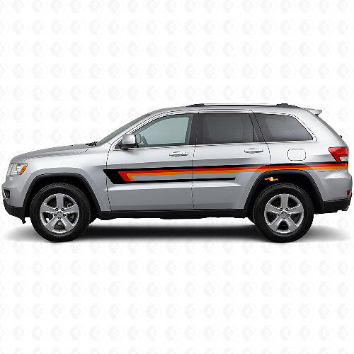Triple Stripes Door Side Vinyl Decal for Jeep Grand Cherokee 2011-2021