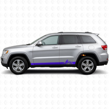 Mountains Style Stripes Side Vinyl Decal for Jeep Grand Cherokee 2011-2021_2