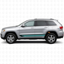 Vintage Straight Stripes Side Vinyl Decal for Jeep Grand Cherokee 2011-2021_2
