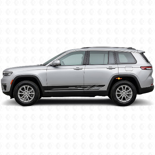 Decorated Side Stripes Vinyl Decal Kit for Jeep Grand Cherokee 2021+