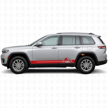 Mountains Style Stripes Side Vinyl Decal for Jeep Grand Cherokee 2021+_3