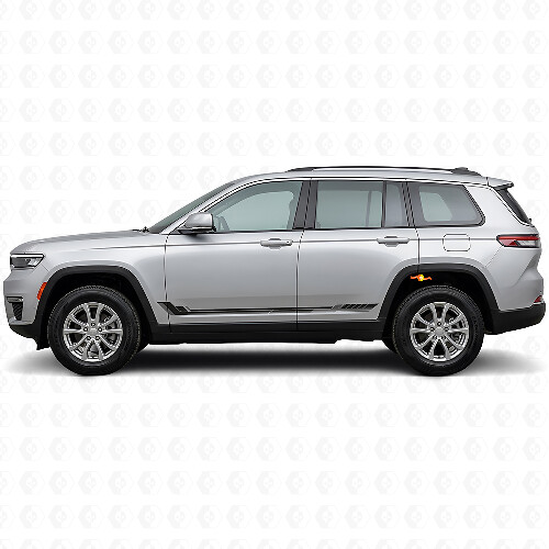 Racing Style Side Stripes Vinyl Decal for Jeep Grand Cherokee 2021+