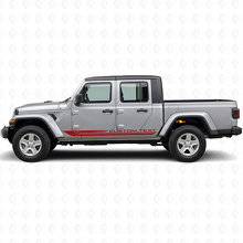 Checkered Curved Side Stripes Vinyl Decal for Jeep Gladiator 2020+_3