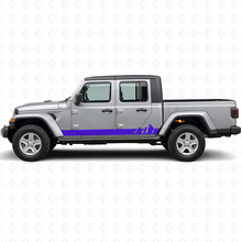 Mountains Wide Stripes Side Vinyl Decal for Jeep Gladiator 2020+_2