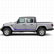Honeycomb Stripes Side Vinyl Decal for Jeep Gladiator 2020+_2