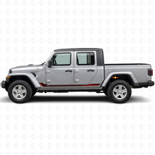 Racing Style Side Stripes Vinyl Decal for Jeep Gladiator 2020+_3