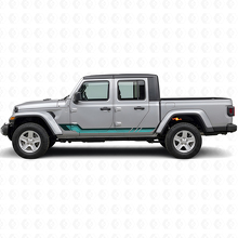 Vintage Style Side Stripes Vinyl Decal for Jeep Gladiator 2020+_2