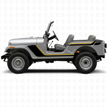 Twin Stripes Side Vinyl Decal for Jeep CJ-5 1955-1983_2
