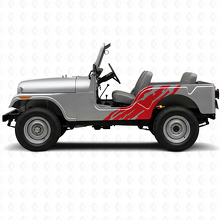 Mud Splash Graphic Side Vinyl Decal for Jeep CJ-5 1955-1983_3