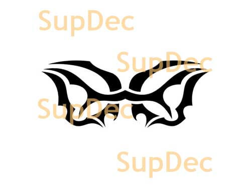 Tribal Style Wings Universal Vinyl Decal Sticker