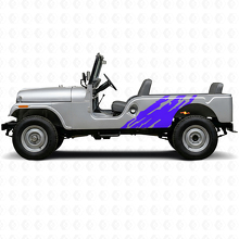 Mud Splash Graphic Side Vinyl Decal for Jeep CJ-6 1955-1975_2