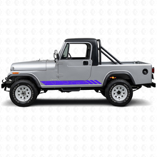 Topographic Style Stripes Side Vinyl Decal for Jeep CJ-8 Scrambler 1981-1986_2