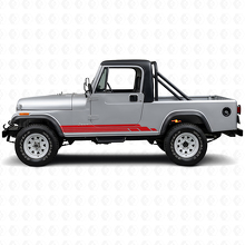 Curved Stripes Side Vinyl Decal Kit for Jeep CJ-8 Scrambler 1981-1986_3