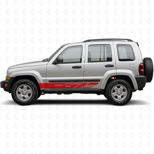 Decorated Side Stripes Vinyl Decal Kit for Jeep Liberty 2002-2012_3