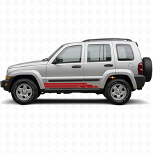 Curved Stripes Side Vinyl Decal Kit for Jeep Liberty 2002-2012_3