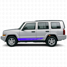 Decorated Side Stripes Vinyl Decal Kit for Jeep Commander 2006-2010_2