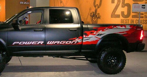 KIT of 2013 -  2020 Dodge Ram Power Wagon Hemi decal sticker for Tailgate driver and passenger side
