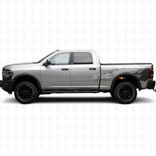 Custom Text Mud Splash Side Vinyl Decal Kit for Dodge Ram 2013–2020_3