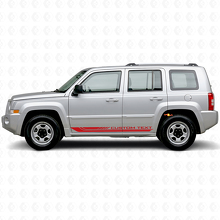 Checkered Curved Side Stripes Vinyl Decal for Jeep Patriot 2007-2017_3