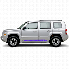 Topographic Style Stripes Side Vinyl Decal for Jeep Patriot 2007-2017_2