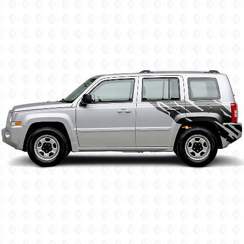 Mud Splash Graphic Rear Side Vinyl Decal for Jeep Patriot 2007-2017_1