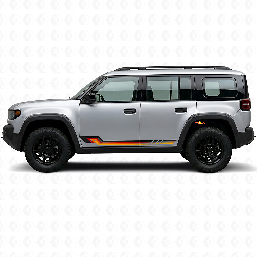 Vintage Style Side Stripes Vinyl Decal for Jeep Recon 2026+
