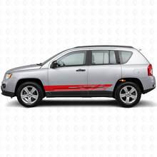 Decorated Side Stripes Vinyl Decal for Jeep Compass 2007-2016_3