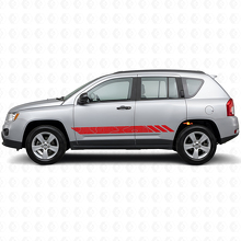 Topographic Style Stripes Side Vinyl Decal for Jeep Compass 2007-2016_3