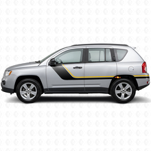Twin Stripes Side Vinyl Decal for Jeep Compass 2007-2016_2