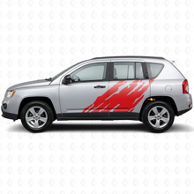 Mud Splash Graphic Side Vinyl Decal for Jeep Compass 2007-2016_3