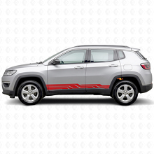Intertwined Stripes Side Vinyl Decal for Jeep Compass 2016+_3
