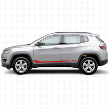 Honeycomb Stripes Side Vinyl Decal for Jeep Compass 2016+_3