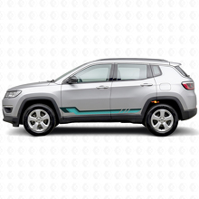 Vintage Style Side Stripes Vinyl Decal for Jeep Compass 2016+_2