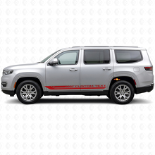 Checkered Curved Side Stripes Vinyl Decal for Jeep Wagoneer 2022+_3