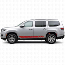 Topographic Style Stripes Side Vinyl Decal for Jeep Wagoneer 2022+_3