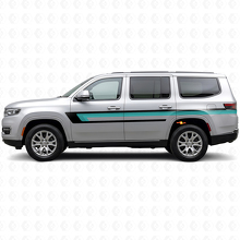 Triple Stripes Door Side Vinyl Decal for Jeep Wagoneer 2022+_2