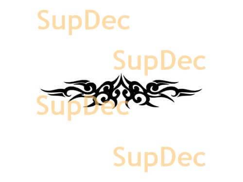 Tribal Flame Pattern Vinyl Decal For Cars