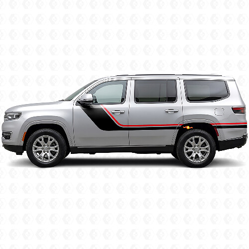 Twin Stripes Side Vinyl Decal for Jeep Wagoneer 2022+_1