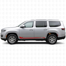 Honeycomb Stripes Side Vinyl Decal for Jeep Wagoneer 2022+_3