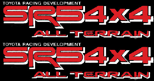 TOYOTA SR5 4X4 ALL TERRAIN DECAL Mountain Deer Hunter Decal TRD racing development side vinyl decal sticker -2